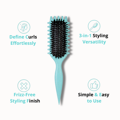 CurlCrafter™ | The 5-in-1 Curl Definition Brush That Transforms Your Curls in Half the Time